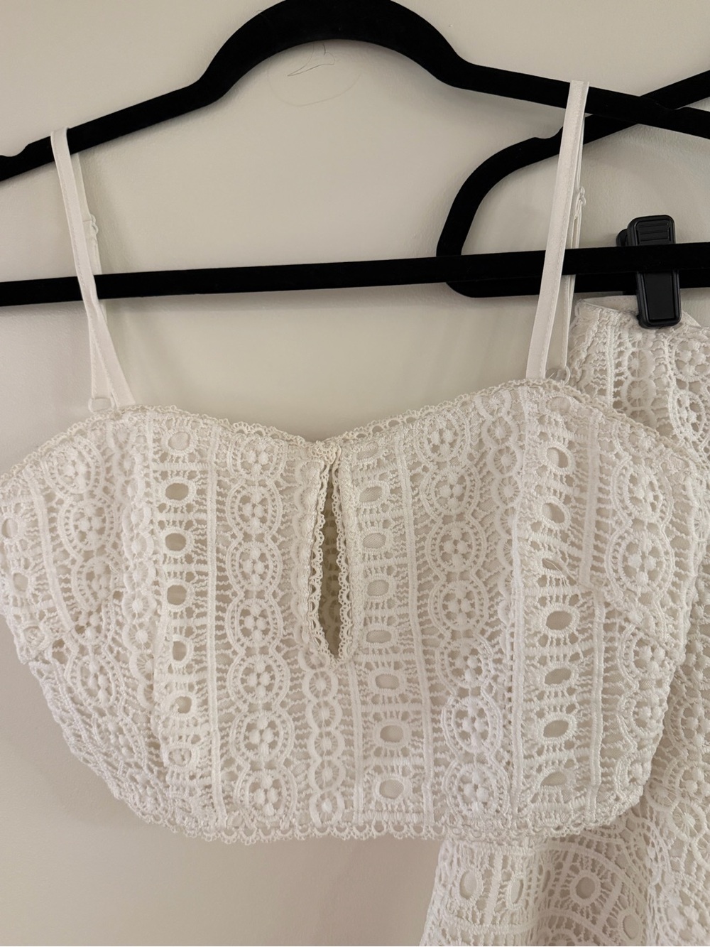 Women's White Lace Top & Skirt Set - Picture 2 of 7